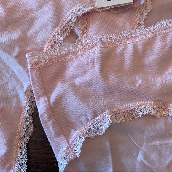 Lot of 3 Aqua Underwear Panties Thong Hipster LARGE‎ Petal Pink - Picture 5 of 6